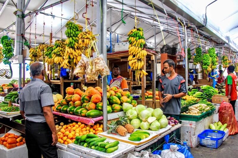lokal marknad malé maldiverna