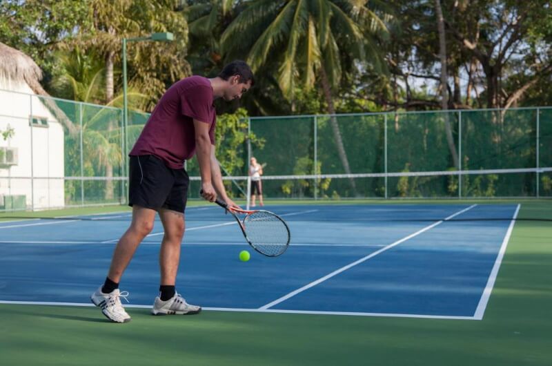 att göra på maldiverna - tennis
